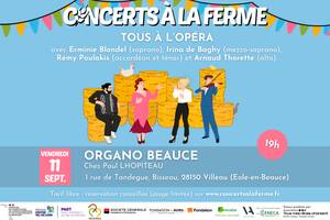 Concerts à la ferme - Organo Beauce, Éole-en-Beauce