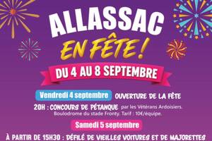 Allassac en fête : manèges, feux d'artifice et animations