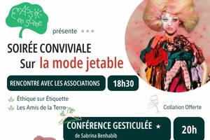photo soirée conviviale sur la mode jetable