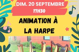 photo Animation à la harpe