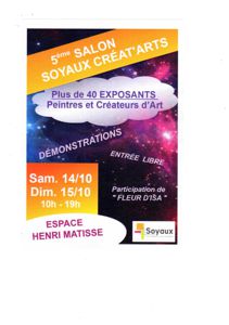 5ème Salon '' SOYAUX CREAT'ARTS '' à l' ESPACE HENRI MATISSE ''