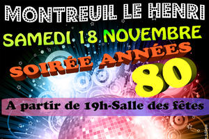 Soirée année 80