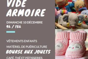 Vide armoire : Vêtements bébé/enfant, matériels de puériculture et jouets