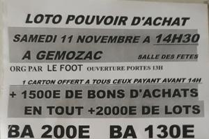 photo Loto pouvoir d'achat du 11 Novembre