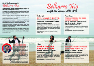 Concert-Lecture du Belharra Trio - Compositeurs en exils avec la comédienne Isabelle Quirin