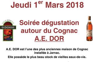 photo Soirée dégustation autour du Cognac A.E. DOR