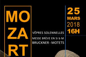 Concert Mozart et Bruckner: Orchestre de Lutetia et Ensemble vocal Cantamici