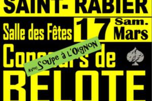 Concours de Belote à Saint Rabier (Dordogne)