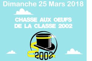 Chasse aux oeufs de la classe 2002