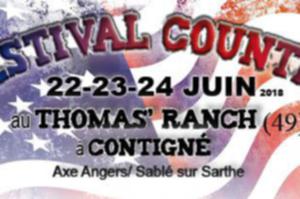 FESTIVAL COUNTRY au Thomas Ranch les 22 23 et 24 Juin 2018