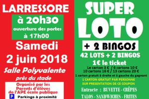 Grand LOTO-Bingo de Printemps - LARRESSORE le 02 juin 2018
