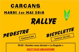 Rallye bicyclette et pédestre du 1er mai.