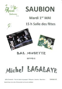 Bal Musette à SAUBION avec l'orchestre Michel LAGALAY