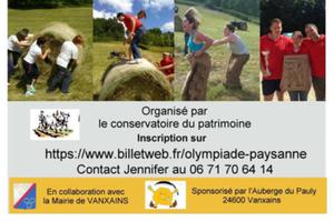 photo OLYMPIADE PAYSANNE