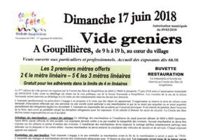 Vide greniers de Goupillières