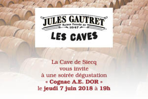 La Cave de Siecq vous invite à une soirée dégustation « Cognac A.E. DOR »