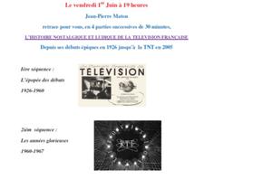 photo Animation  et projection d'un film : Histoire de la télévision Française
