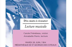 photo Lecture musicale