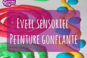 photo Eveil sensoriel - Peinture gonflante