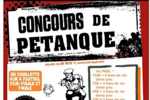 concours pétanque à Viré