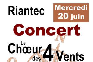 Concert de la chorale des 4 vents de riantec