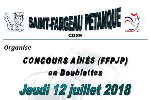 photo Concours de pétanque officiel Aînés en doublettes