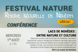 Conférence sur les lacs de Nohèdes : entre nature et culture