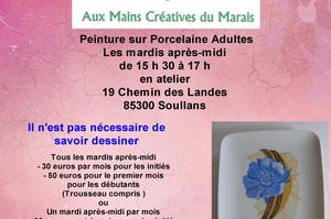 photo Atelier en peinture sur porcelaine pour adultes