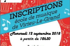 Inscriptions Ecole de Musique