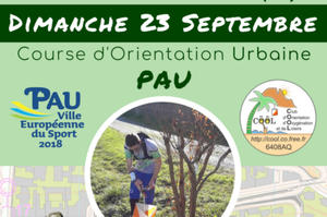 Course d'orientation moyenne distance dans Pau