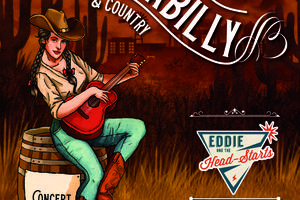 Concert rockabilly-country: Eddie and the Head-Starts+Justin Mast