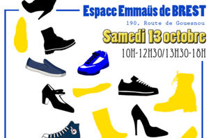 Emmaüs Brest organise une vente de chaussures neuves
