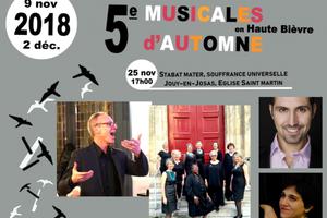 5e Musicales d'Automne en Haute Bièvre - Stabat Mater