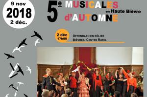 5e Musicales d'Automne en Haute Bièvre - Offenbach en délire !