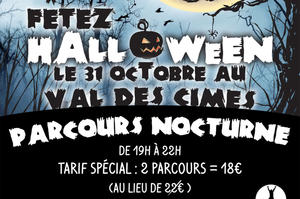 photo De l'accrobranche en nocturne pour fêter Halloween !