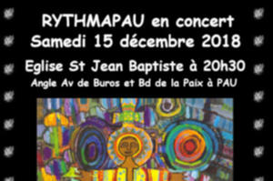 RYTHMAPAU en concert le samedi 15 décembre 2018 à 20h30