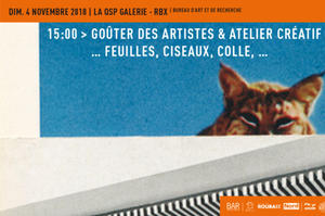 Goûter des artistes & atelier créatif - Feuilles, ciseaux, colles, …