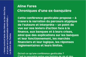 photo Conférence gesticulée à Éauze : chroniques d'une ex-banquière