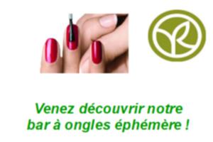 Bar à ongles éphémère chez Yves Rocher !