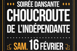 Soirée choucroute dansante - 16/02/2019