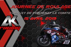 Roulage moto sur le circuit de Fontenay le Comte