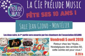 photo La Cie Prélude Music fête ses 10 ans, spectacle années 60, France Gall, Michel Berger, enfant...