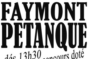 concours de pétanque le 4 Mai à Faymont