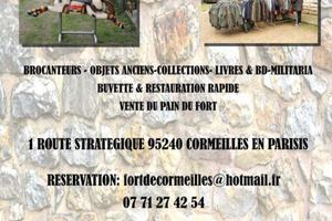 BELLE BROCANTE DANS LE FORT DE CORMEILLES EN PARISIS