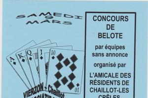 concours de belote par équipe