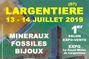 1er SALON MINERAUX FOSSILES BIJOUX de LARGENTIERE - ARDECHE - AUVERGNE-RHONE-ALPES - FRANCE