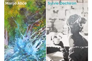 Exposition peinture S. Dechiron et M. Alice