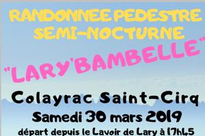 Randonnée Semi Nocturne Lary'bambelle