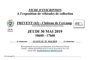 Jeudi 30 mai fête champêtre / rassemblement de véhicules de collection au château de Cercamp à Frévent 62270