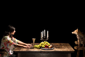 photo CirkVOST // La Table, composition pour femme et renard
